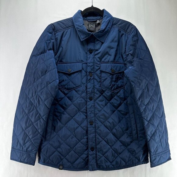 Stormtech Other - Stormtech Performance Jacket Mens Sz M Bushwick Quilted Utility Snap Front Blue